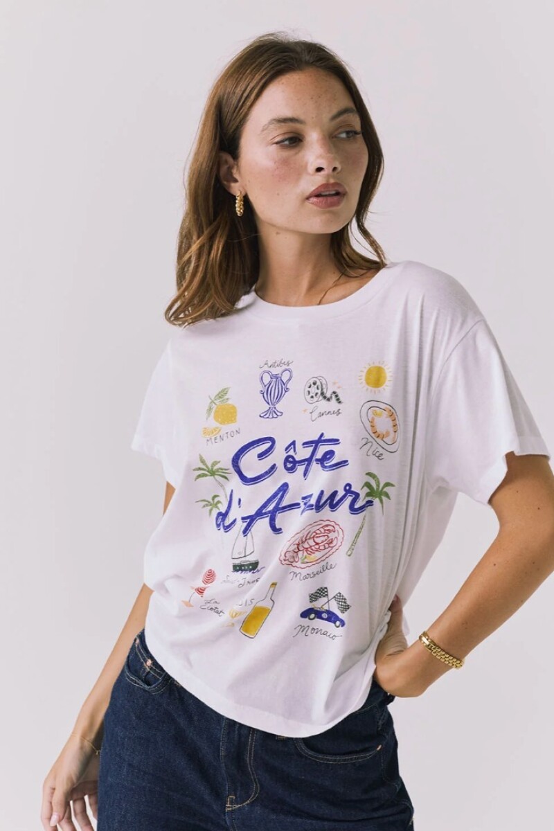 REMERA COTE D’AZUR Blanco