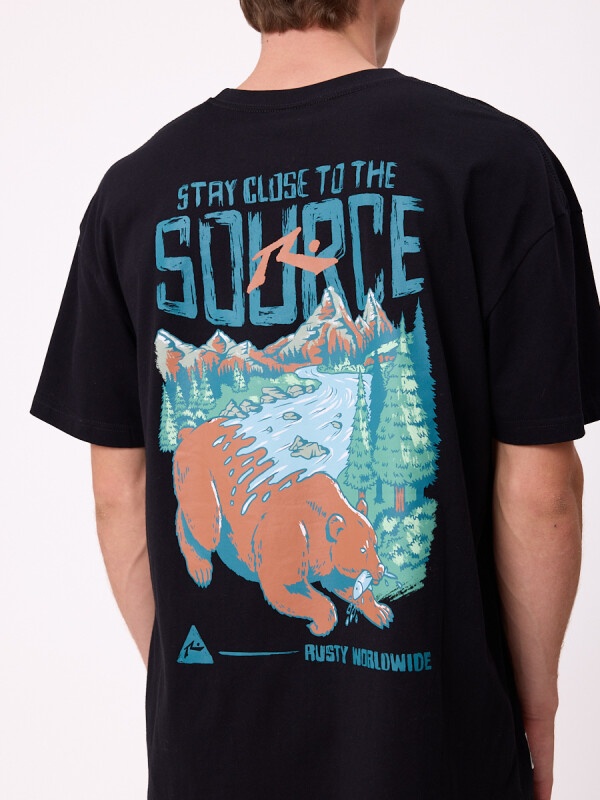 T-SHIRT PORTBO RUSTY Negro