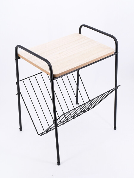 MESA CON REVISTERO MADERA