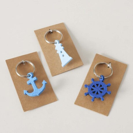 LLAVERO SAREL MATERIALES-MIXTOS AZUL 2056737