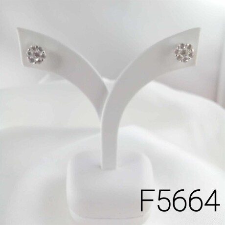 Caravanas de plata 925 con circonias. Modelo FLOR. Caravanas de plata 925 con circonias. Modelo FLOR.