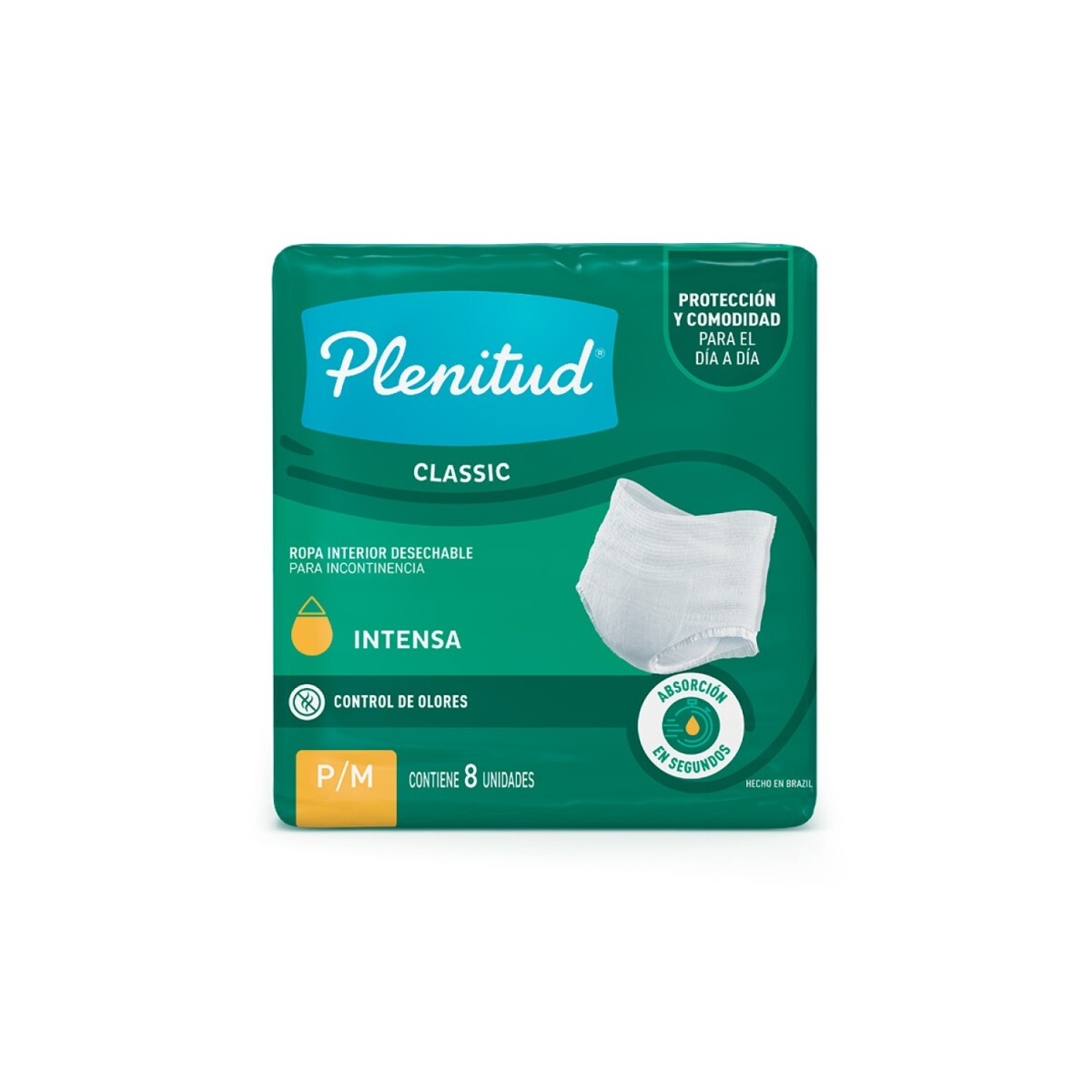 Pants para Adulto Plenitud Clásico P/M 8 Unidades 