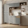 Mueble de Cocina completo 229cm Gris