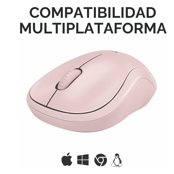 Mouse Llogitech M240 Silent Inalámbrico Bluetooth ROSA