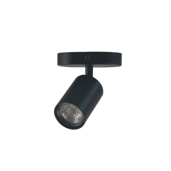 Spot cilíndrico base oval negro GU10 IX9780