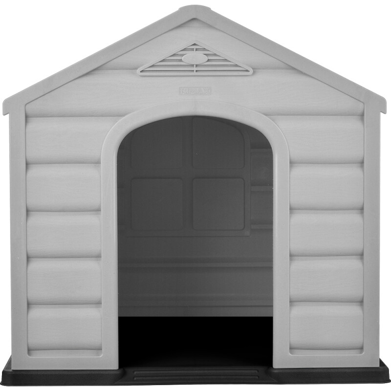 Casa para Perros de Razas Pequeñas Rimax Taupe/Rojo Casa para Perros de Razas Pequeñas Rimax Taupe/Rojo