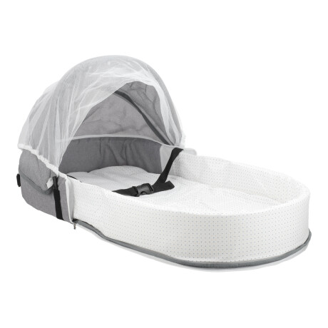 Cuna Nido Portátil con Mosquitera – Color Gris GRIS