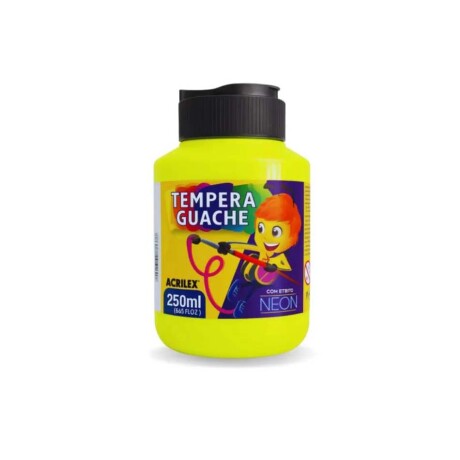 Tempera Acrilex Neon 250ml Amarilla