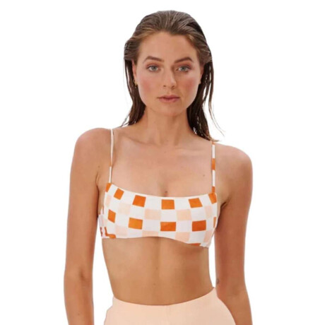 Bikini Rip Curl Surf Check Tri Durazno