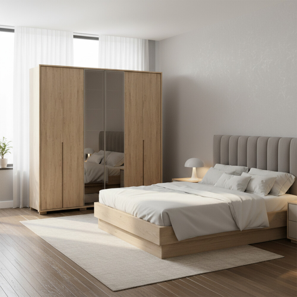 Ropero 6 puertas Reflecta 2.4 - Moderna Marrón