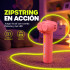 Lanzador de Cuerda Zipstring Recargable con Luz LED Rosa 1