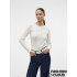 VMLISA POINTELLE LS TOP JRS NOOS SNOW WHITE