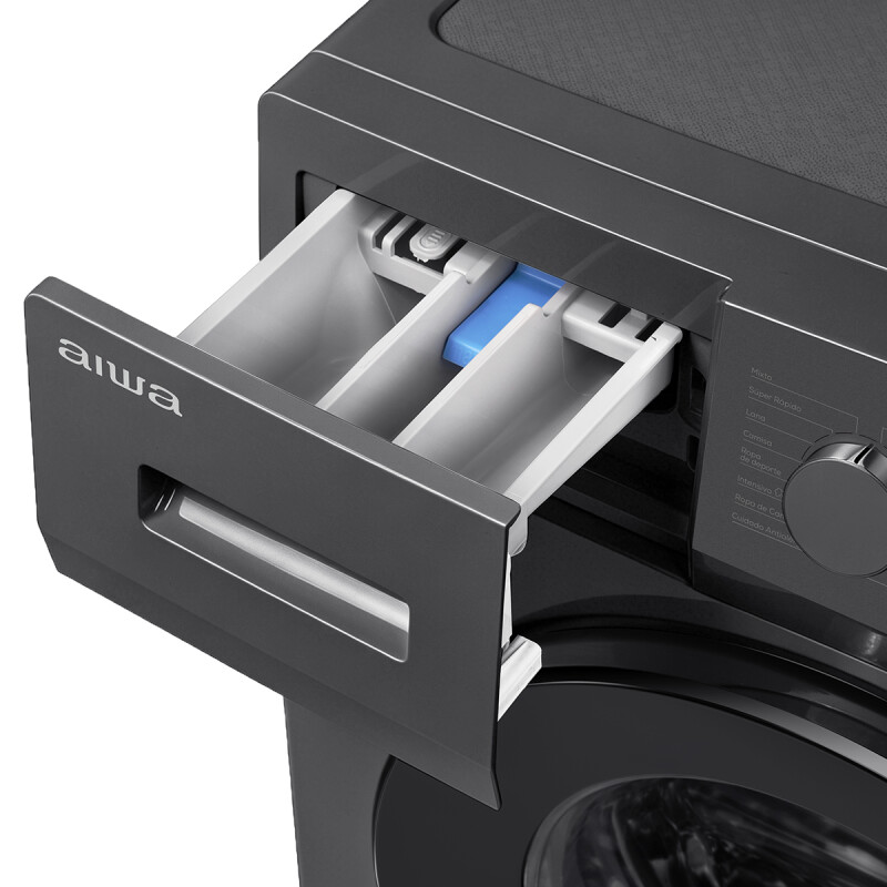 Lavarropas Automático Carga Frontal AIWA 6KG Inverter Gris