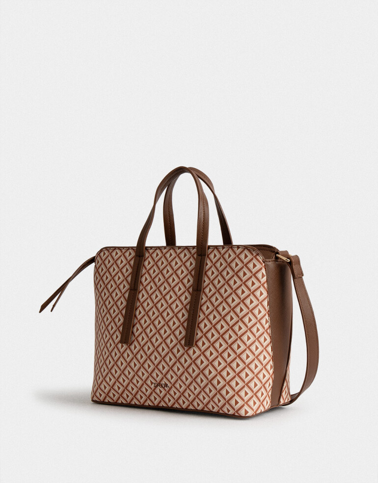 City Cartera City Estampada - Estampado Geometrico