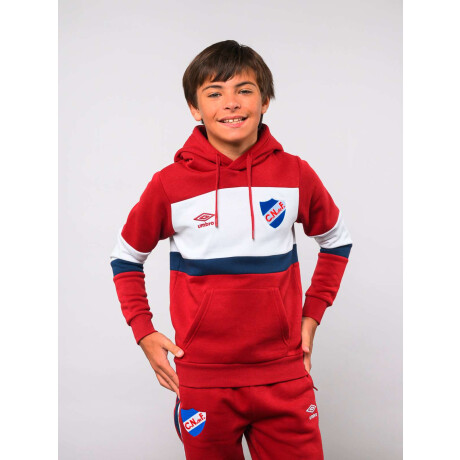 Campera Hoodie Grav Junior de Niños Rojo