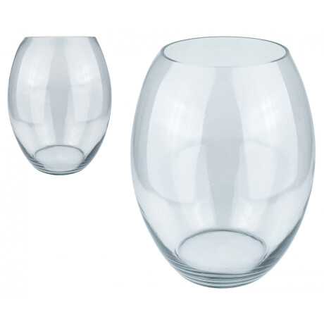 FLORERO VIDRIO TRANSP OVAL 39.5CM ALTO 30CM DIAM BOCA 24871 FLORERO VIDRIO TRANSP OVAL 39.5CM ALTO 30CM DIAM BOCA 24871