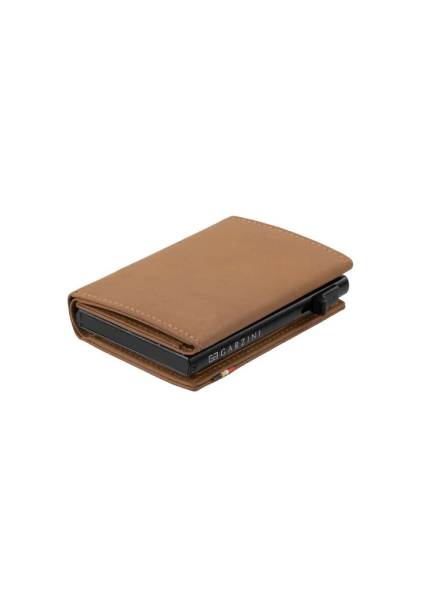 WALLET METAL TRIFOLD - CAMEL BROWN 
