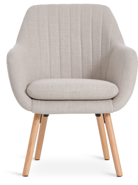 Sillón UDSBJERG tela 1 cuerpo beige/roble Sillón UDSBJERG tela 1 cuerpo beige/roble