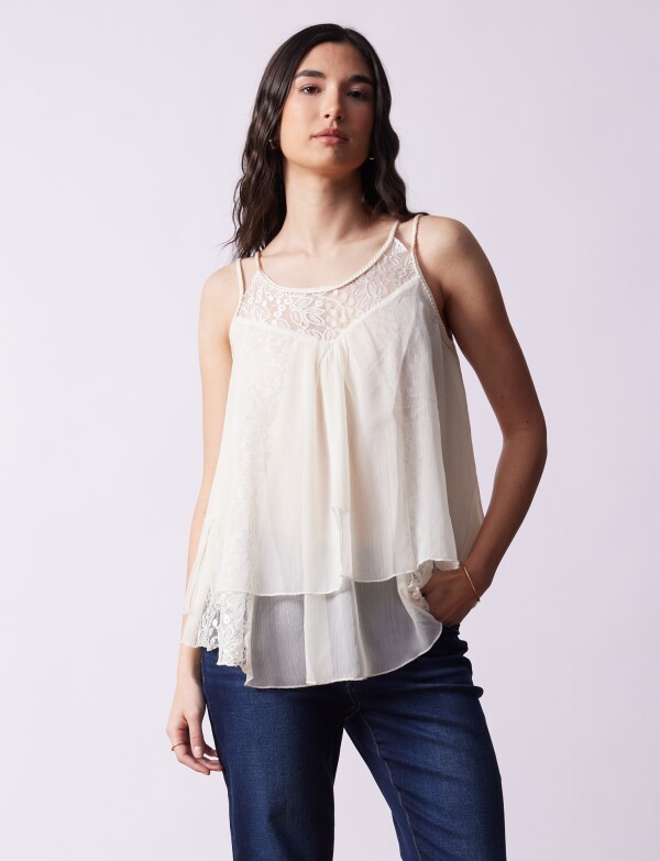 Blusa Gasa CRUDO