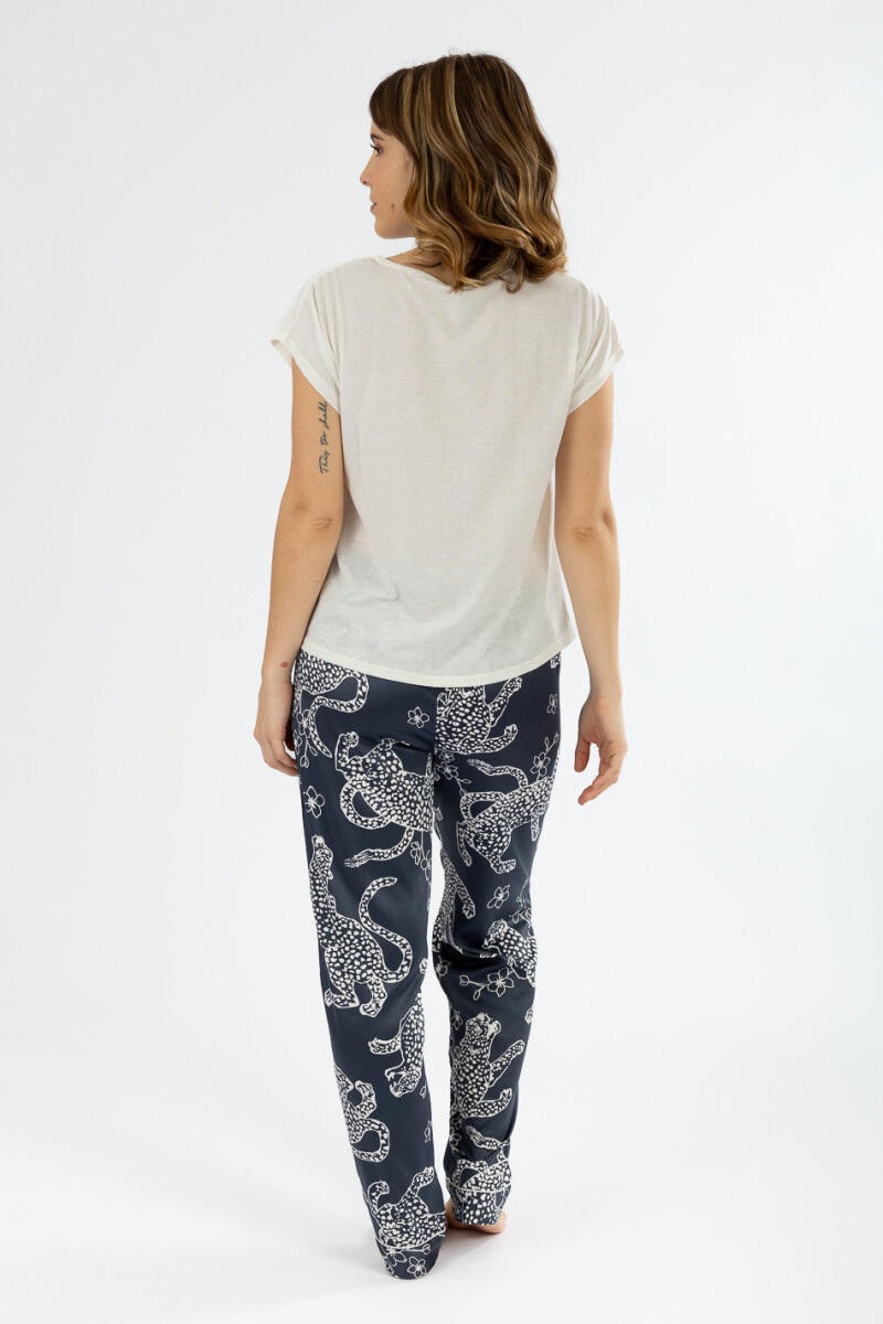 Pijama galileo pantalón Marfil