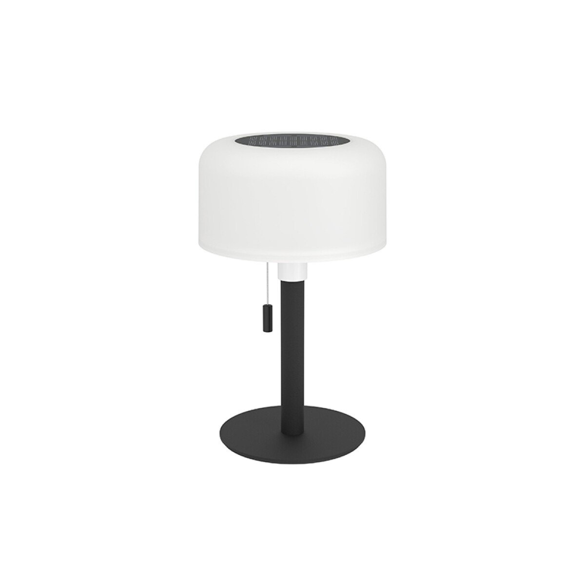 Lámpara de mesa negro-blanco solar RGBWW IP54 - EG3690 