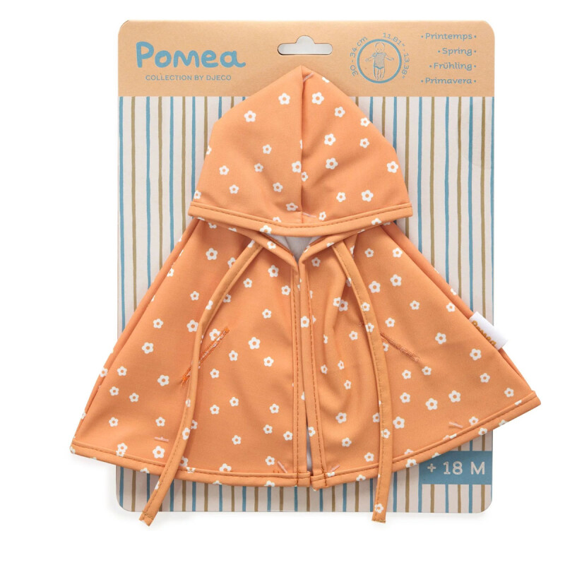 Ropa de muñeca Capa de lluvia Pomea Djeco Ropa de muñeca Capa de lluvia Pomea Djeco