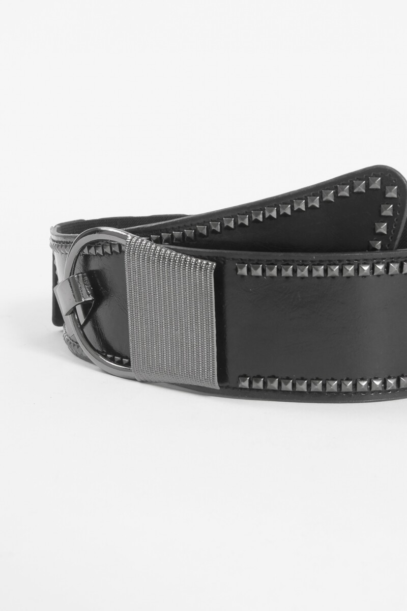 Cinturón faja con tachitas negro
