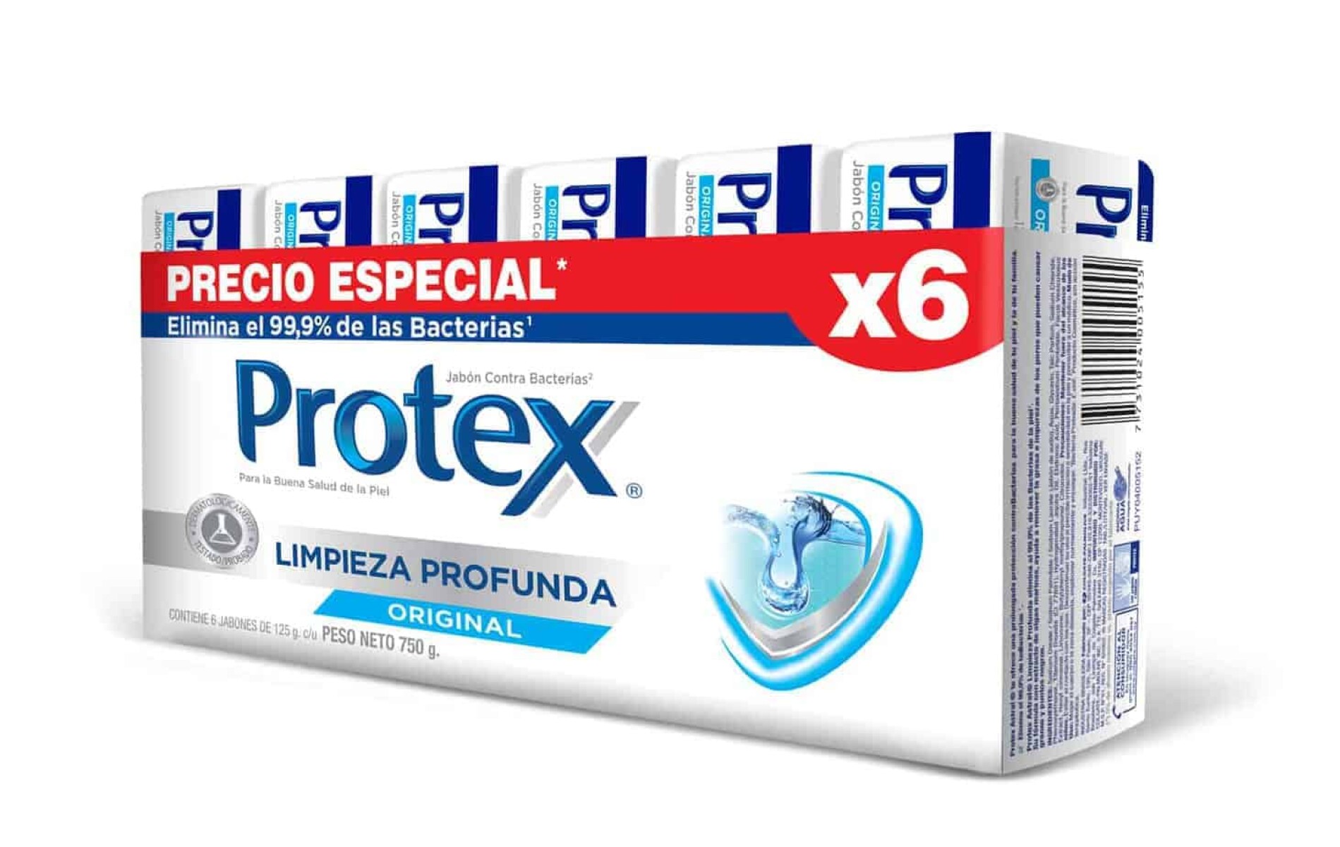 Protex Limp Profunda 125 Grs Pack 6X 