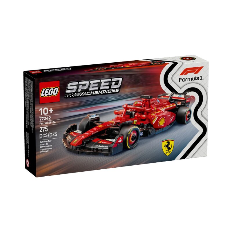 Lego F1 Auto de Carreras Ferrari SF-24 - 275 Pcs 10+ Lego F1 Auto De Carreras Ferrari Sf-24 - 275 Pcs 10+