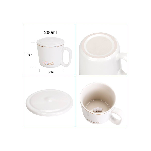 Calentador de café 2 en 1 con taza y carga inalámbrica Calentador De Café 2 En 1 Con Taza Y Carga Inalámbrica