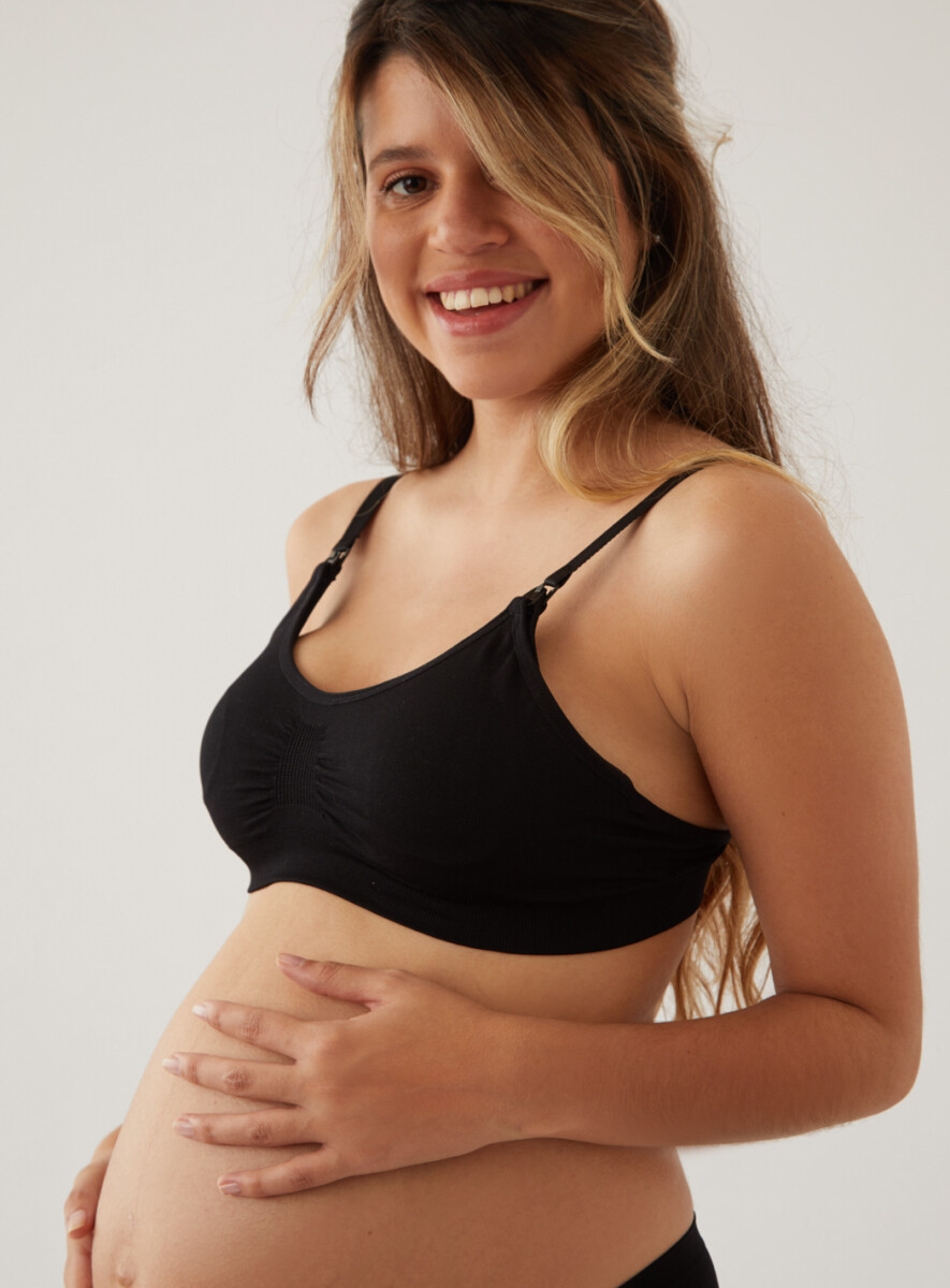 Soutien maternal sin costura - Negro 