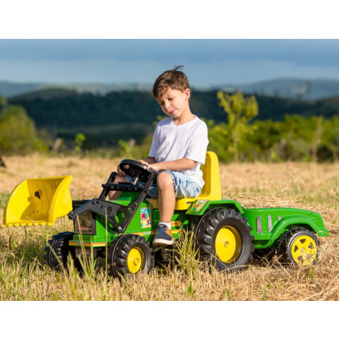 TRACTOR A PEDAL FARMER 303 VERDE CON PALA Y ZORRA TRACTOR A PEDAL FARMER 303 VERDE CON PALA Y ZORRA