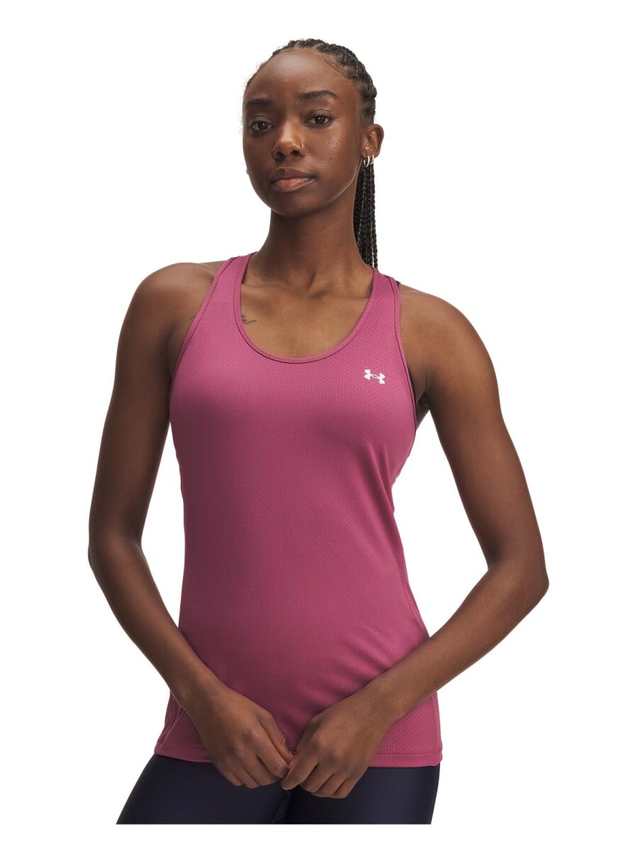 Under Armour Musculosa Tech Mesh Racer Tank - Rosado-blanco 