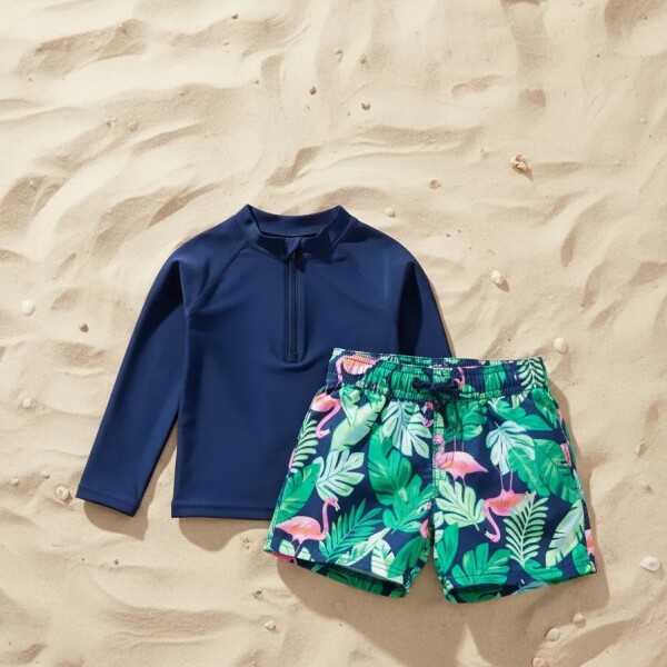 Set 2pz con filtro UV carters lycra + short toddler navy Set 2pz con filtro UV carters lycra + short toddler navy