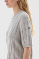 Knit T-shirt Jody Gris Melange
