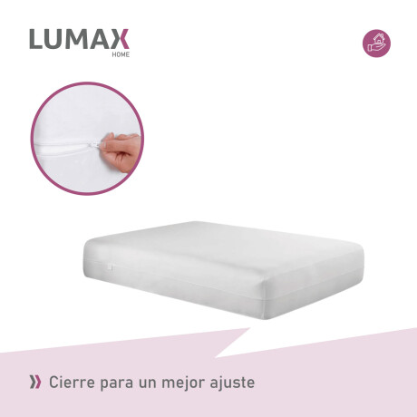 Funda de Colchón Lumax con cierre 2 Plazas x20cm Blanco