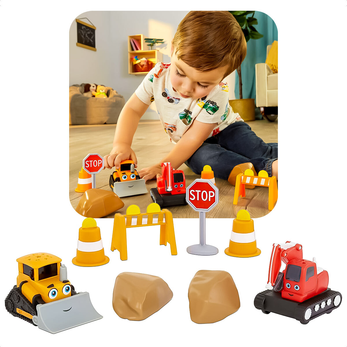 Autitos Little Tikes Grúa Pala Construcción Accesor 