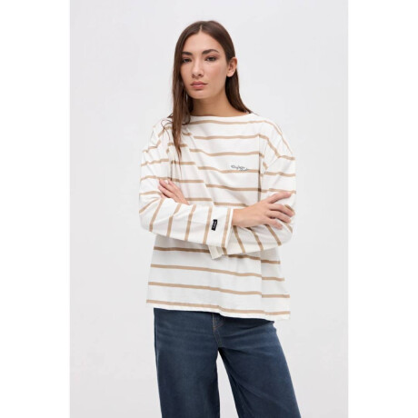 Remera Petal Off white