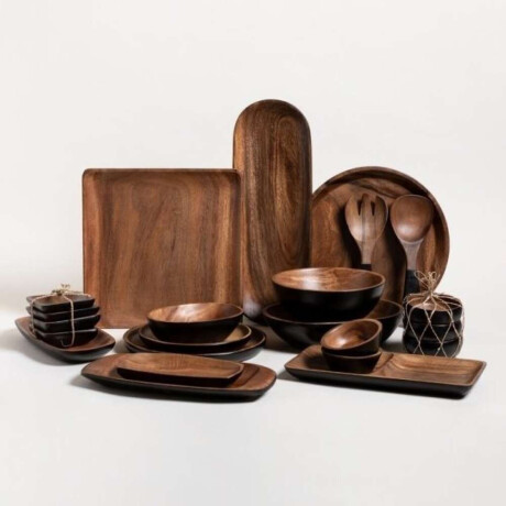 Bandeja Canoa Ext Col Negro 27X13X2.5Cm Mad Acacia Bandeja Canoa Ext Col Negro 27X13X2.5Cm Mad Acacia