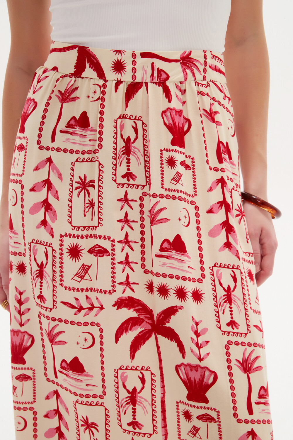 Falda Calmir Estampado 2