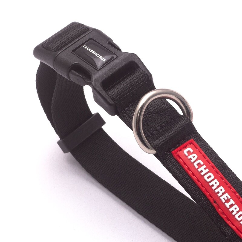 Collar de paseo Cachorreiros Black Talle S-P