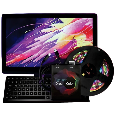 Cinta Tira Luces Led Rgb 2 Metros Ambilight Monitor Tv Y + Cinta Tira Luces Led Rgb 2 Metros Ambilight Monitor Tv Y +