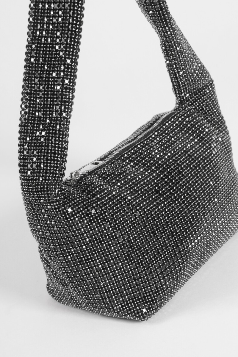 Cartera de fiesta shinny negro