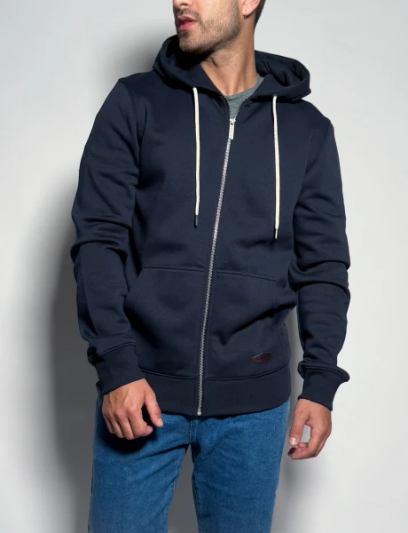 Campera de felpa con capucha Anantol Azul