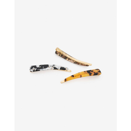 Set De Horquillas Clip Combinacion Multicolor