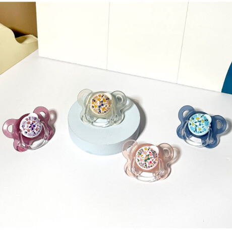 Set X2 Chupetes +6 Meses Rosa/Blanco