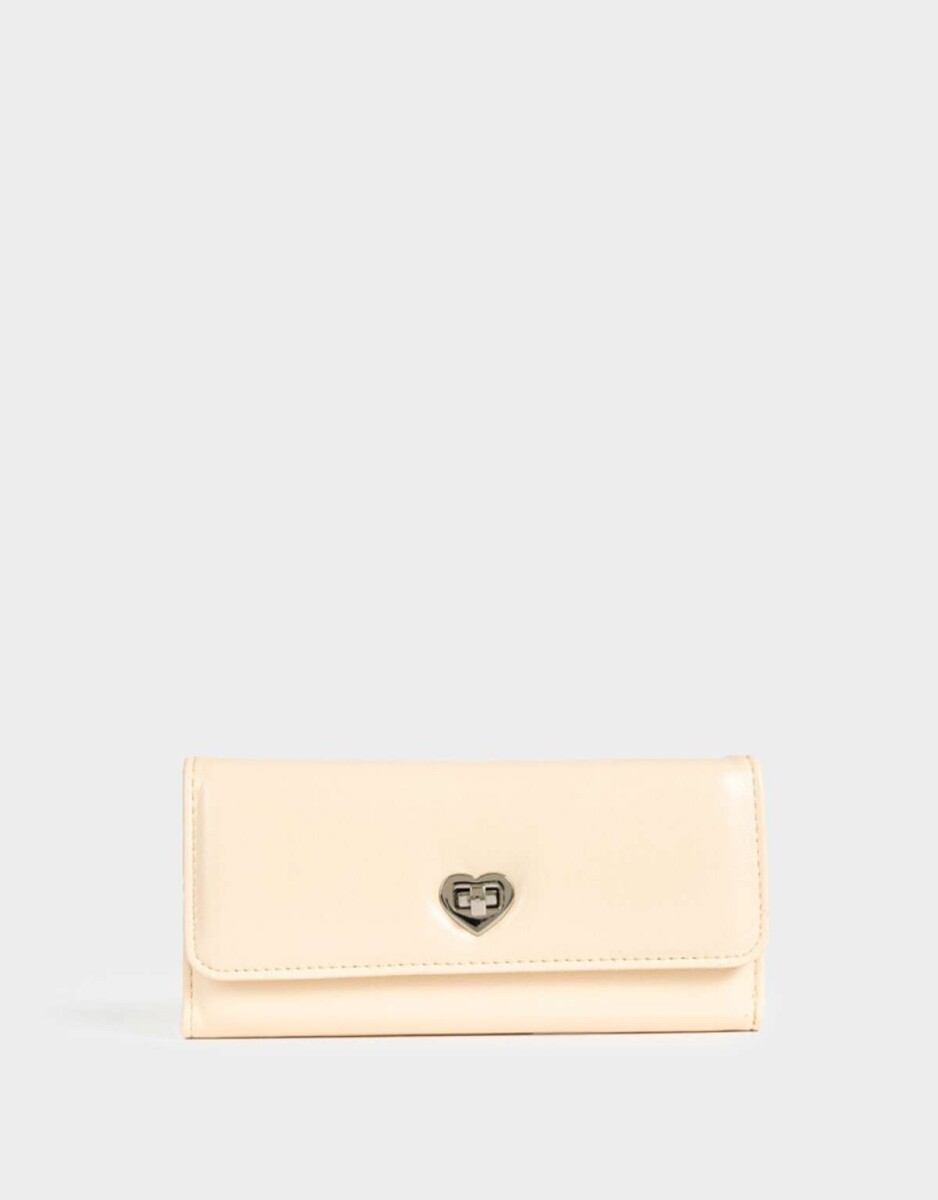 Billetera Fichero Solapa - Amarillo Claro 