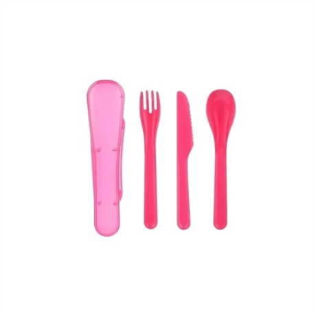 Cubiertos con estuche Fucsia