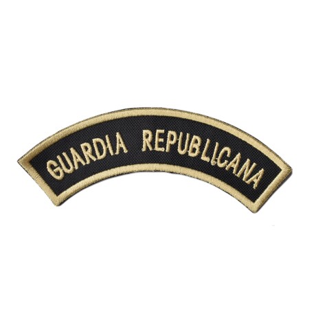 Parche bordado medialuna de brazo para uniforme de gala - Guardia Republicana Dorado