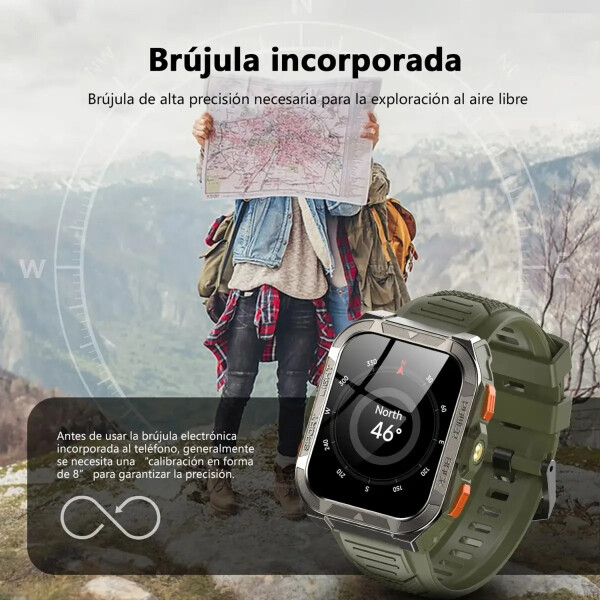 Smartwatch Blackview W80 Pro Linterna VERDE